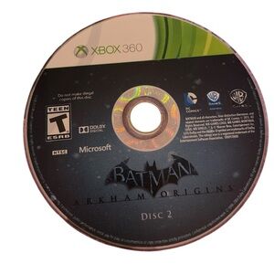 NO BOX Xbox 360 Batman: Arkham Origins Disc 2 - Black